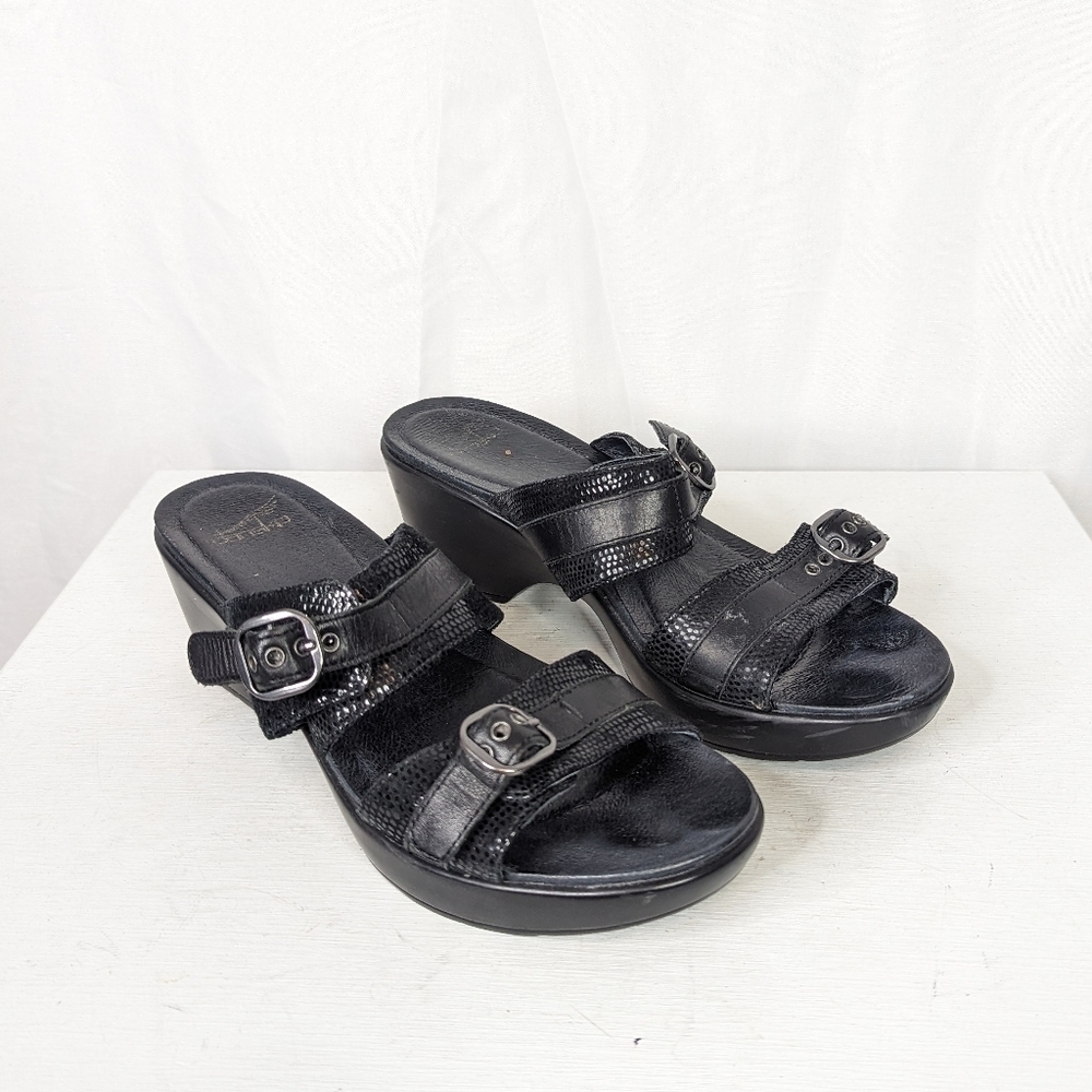 Dansko Jessie Two Strap Heeled Slip On Sandals - 40